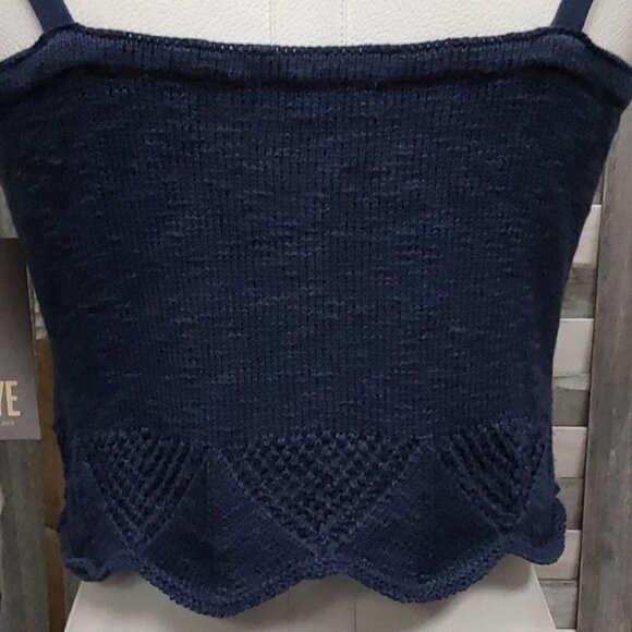 Crochet Hem Tank | Frye | Small - Picture 5 of 12
